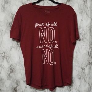 Red Graphic Tee Sz M